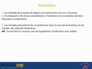 Analyse Technique : Les triangles, figures de continuation