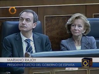 Rajoy tomó posesión como presidente de gobierno