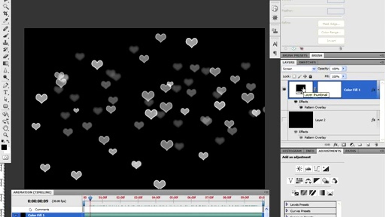 Create a Snow Fall Animation in Photoshop