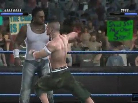 WWE SmackDown Vs. Raw 2008 (PS3) - John Cena vs Shad