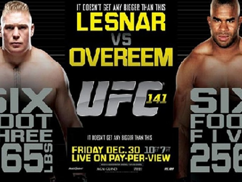 UFC 141 Brock Lesnar vs Alistair Overeem Media Call