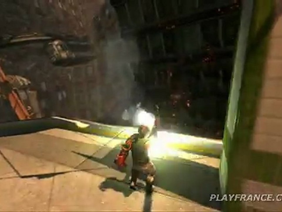 Bionic Commando (PS3) - Une séquence au gun