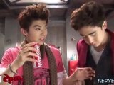 111219 KhunWoo cut in Real 2PM Mr. Pizza CF making film