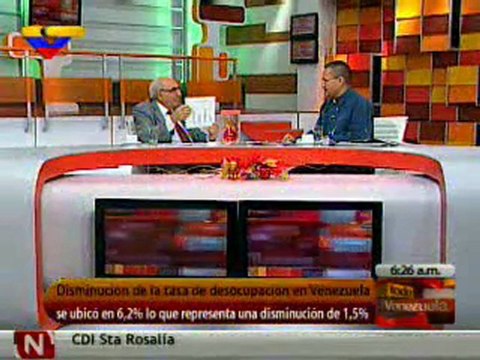 Toda Venezuela (19-12-2011) Elías Eljuri, pdte del INE. Parte 1/4