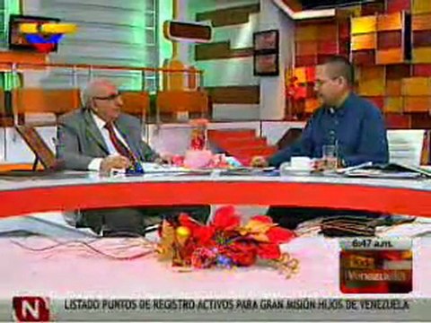 Toda Venezuela (19-12-2011) Elías Eljuri, pdte del INE. Parte 2/4