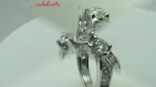 Round Three Stone Diamond Engagement Ring in Channel Setting