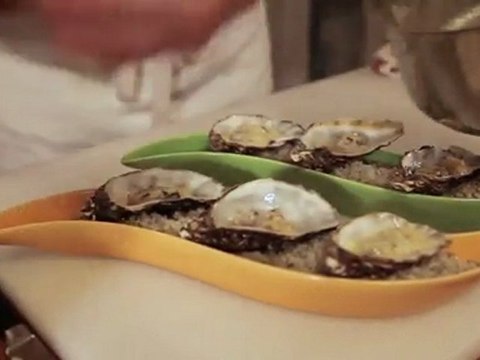 Sweet Recette du Chef Georges Gotrand - Huîtres du bassin d'Arcachon au Sweet Bordeaux