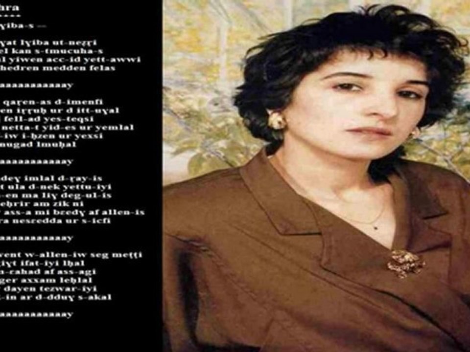 ZOHRA " TENGHAT EL GHIVA "  (la regrettée chanteuse kabyle morte en 1995)