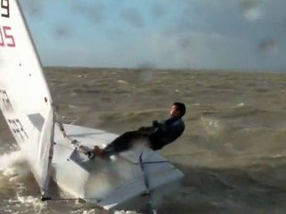 laser standard dans la tempête joackim. STRONG WIND LASER