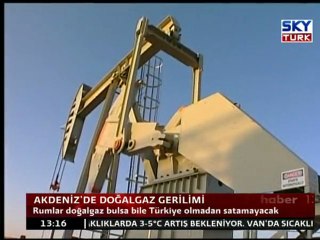 Akdeniz'de Doğalgaz Gerilimi