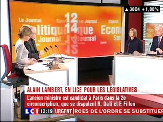 Alain Lambert sur LCI 20 décembre 2011