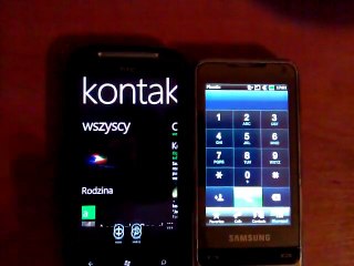 Wygląd HTC i Samsunga w kwestii książki telefonicznej.