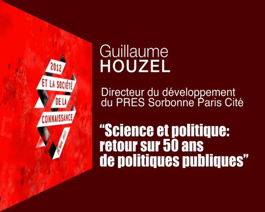 #2012sciences : Intervention de Guillaume HOUZEL