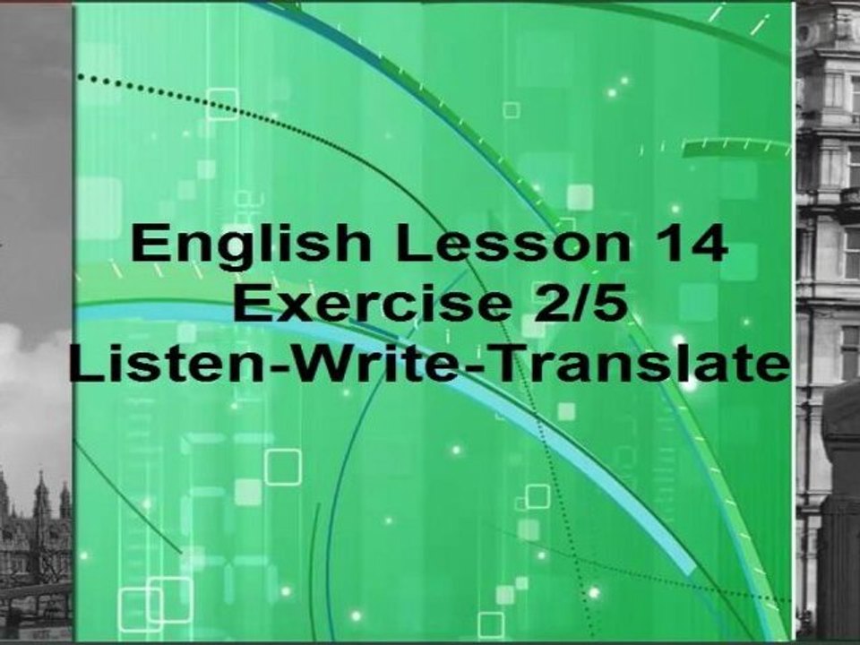 Lesson 14-Exercise 2-Audio