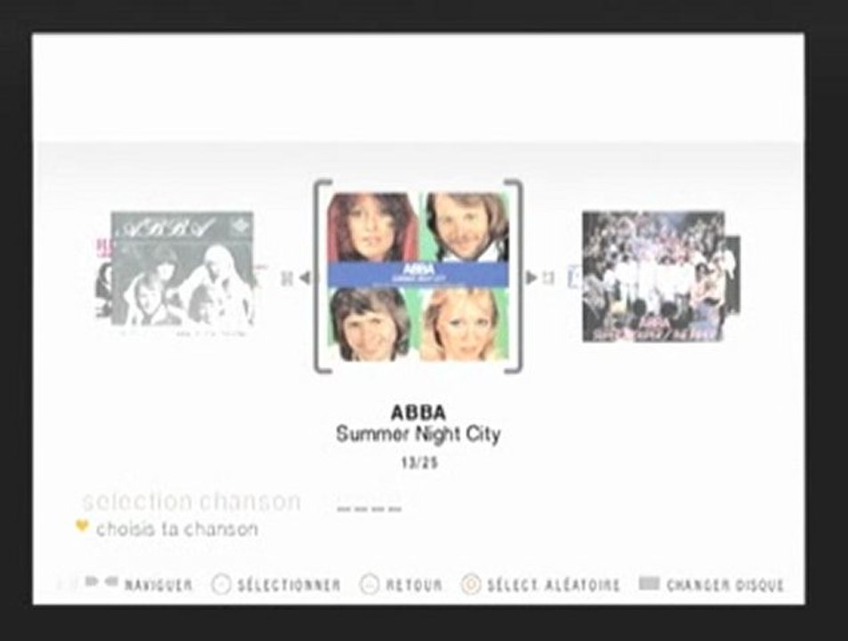 SingStar ABBA (PS2) - Tracklisting du jeu