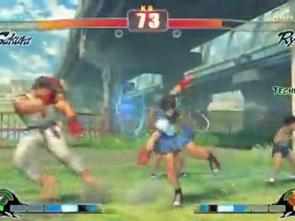 Street Fighter IV (PS3) - Sakura vs Ryu