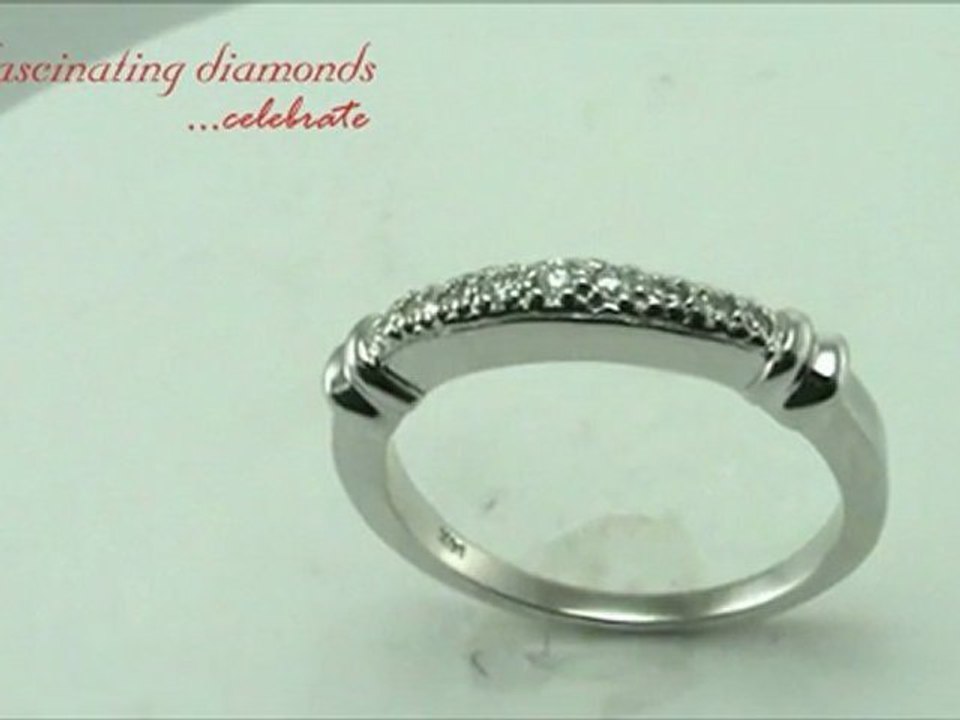 Round Cut Diamond Anniversary Band with Side Stones In Channel Set