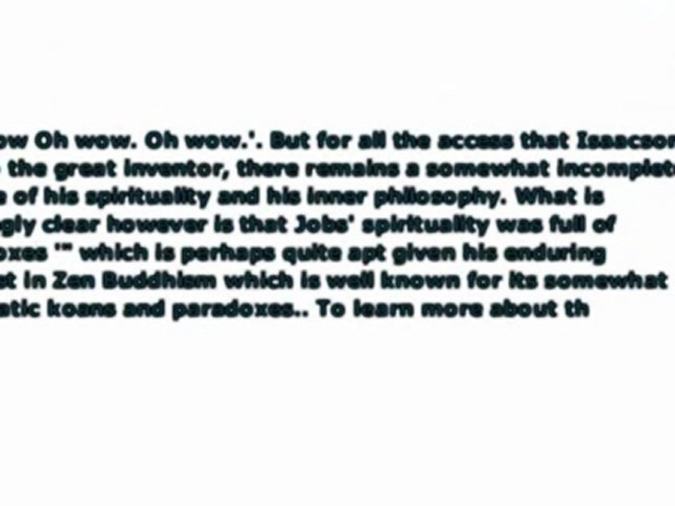 Steve Jobs as Paradoxical Spiritual Materialist