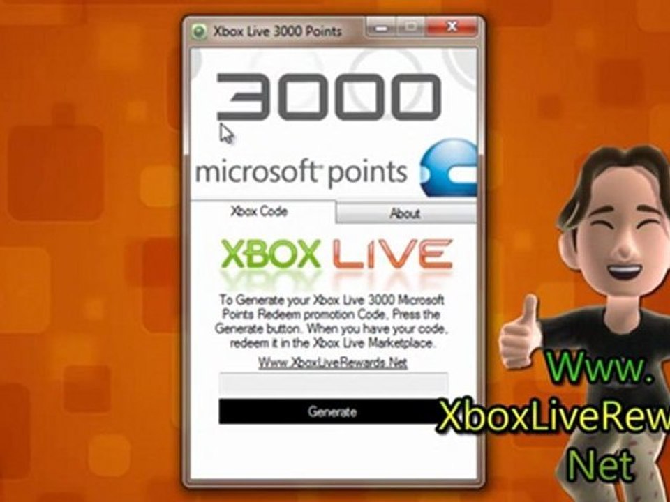 Xbox Live 3000 Microsoft Points Free Giveaway - Tutorial