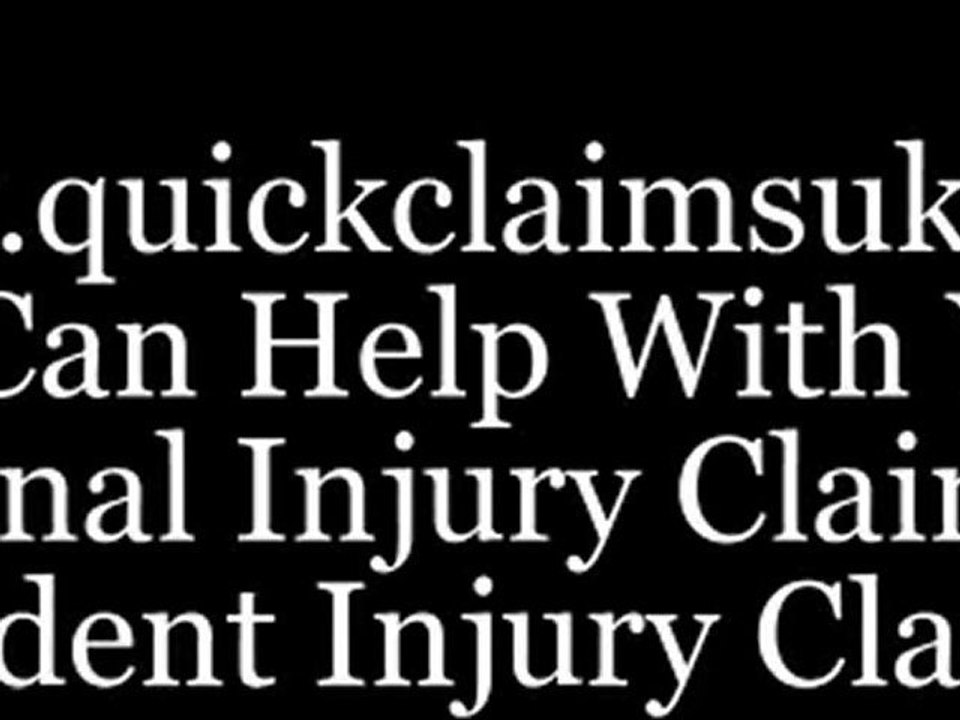 Specialist Injury Solicitors For All Injury Claims. 100% Compensation For All Claims Made