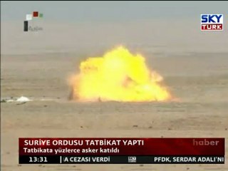 Suriye Ordusu Tatbikat Yaptı