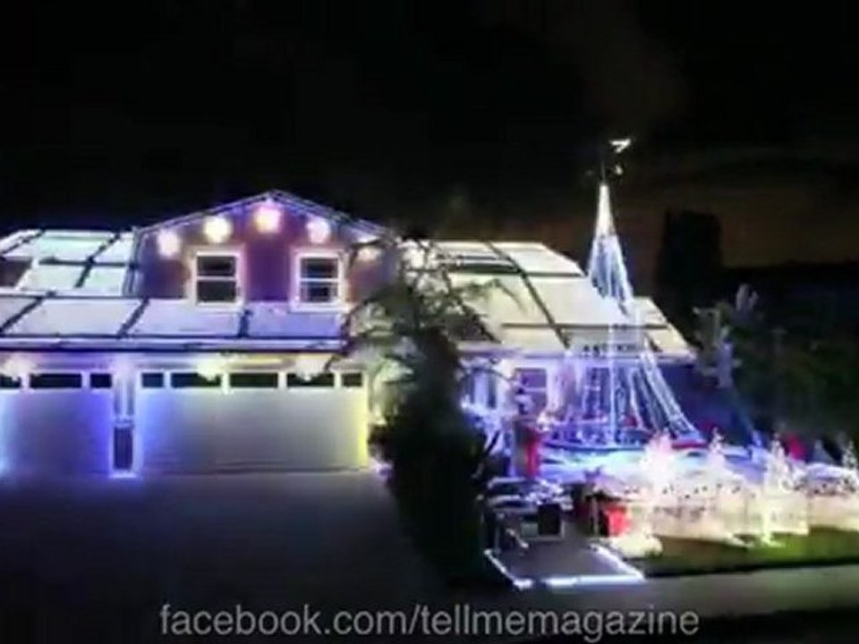 Une maison éclairée par 56,100 LEDs pour Noël 2011 !