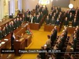 Czech parliament  holds minute of silence... - no comment