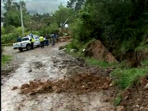 Alerta roja por lluvias y deslizamientos en cantón ecuatoriano de Gualaceo