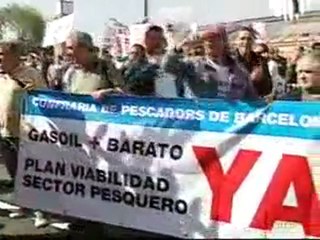 Pescadores de toda España se manifiestan en Madrid