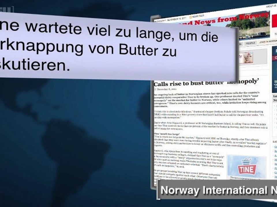 Buttermangel in Norwegen