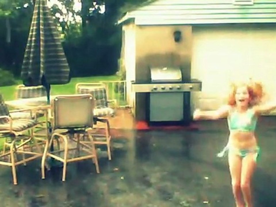me dancing out in the rain