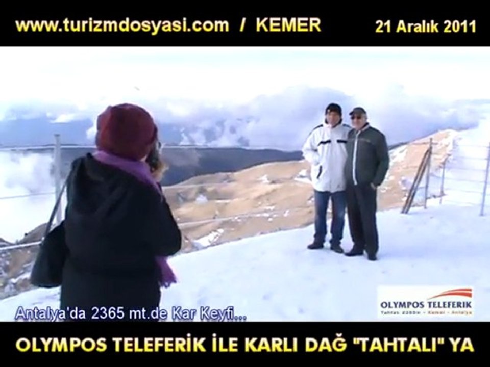 ANTALYA’DA KAR KEYFİ TAHTALI’DA YAŞANIYOR