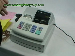 Sharp XE-A102 Cash register Installation video