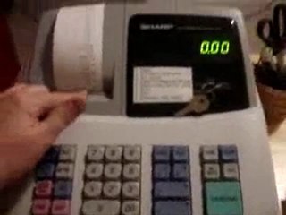 tax rate Sharp XE A102 cash register