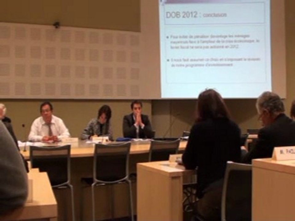 conseil municipal de novembre 2011 sur le débat du budget 2012
