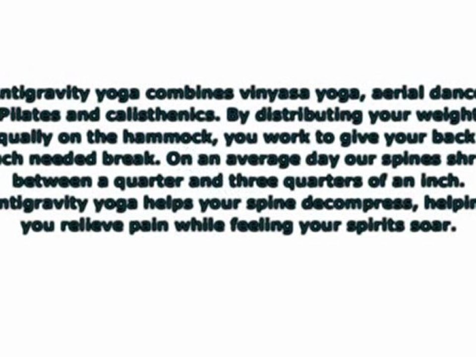 Antigravity yoga soaring into shape