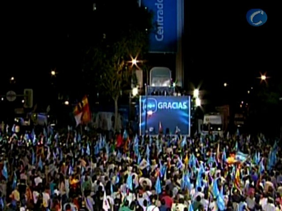 22M Rajoy: "Hoy es un día muy hermoso para nuestro partido".