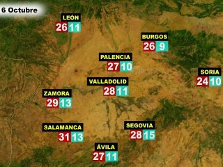 El tiempo en España por CCAA, el miércoles 5 y el jueves 6 de octubre