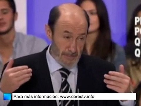 Elecciones 20N, PSOE: Rubalcaba