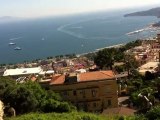 Napoli top view of bay and port from Castelo