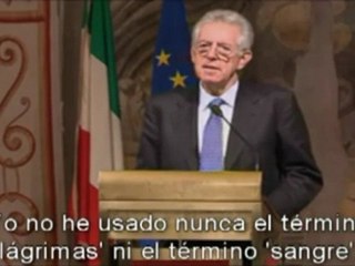 El sucesor de Berlusconi, Mario Monti, asegura que 'necesitamos sacrificios'