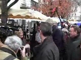 Première sortie de campagne de Villepin (Marché de Charenton)