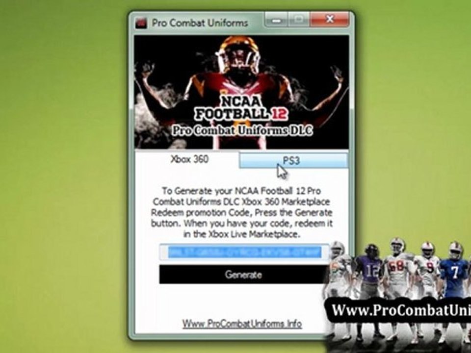 Get Free NCAA Football 12 Nike Pro Combat Premium Uniforms