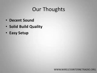 What We Like About The Logitech Squeezebox Radio