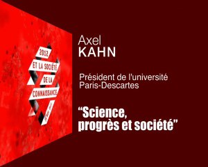 #2012sciences : Intervention d'Axel KAHN