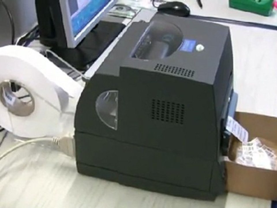 Kompakter Textilbanddrucker