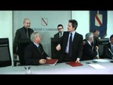 Napoli - Più Europa - Ciaramella firma accordo con Caldoro
