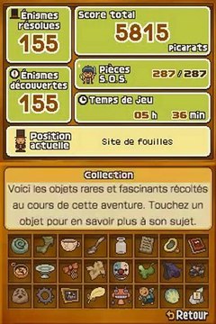[13/17] Soluce Professeur Layton et l'appel du spectre( P.L.4): ENIGMES CACHES et COLECTION