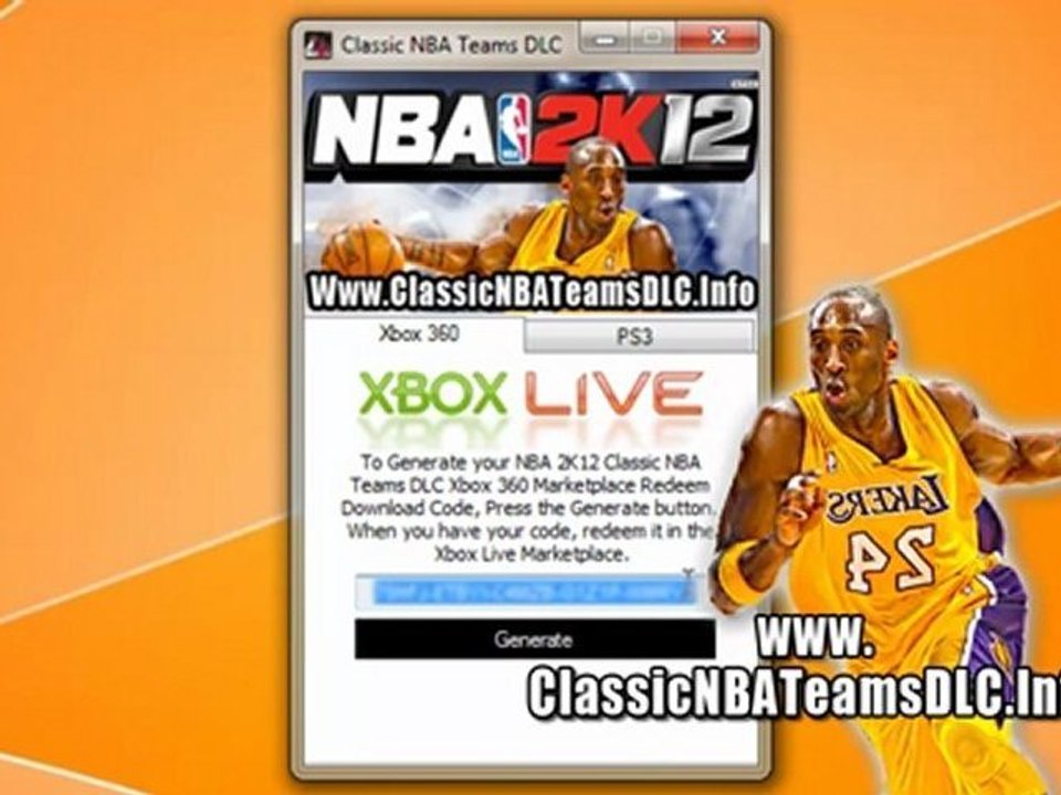 NBA 2K12 Classic NBA Teams DLC Free - Xbox 360, PS3