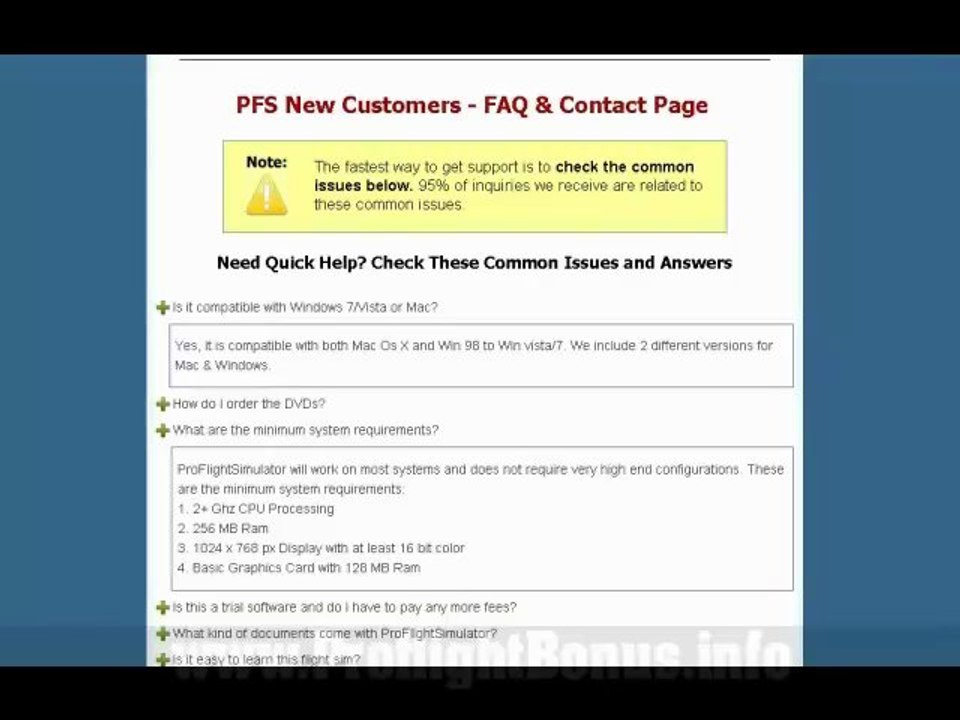 Pro Flight Simulator System Requirements -